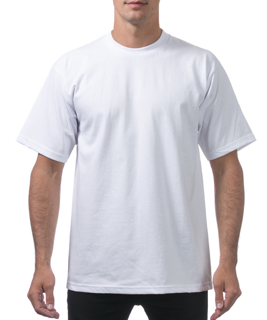 WHITE PRO CLUB HEAVYWEIGHT TEE