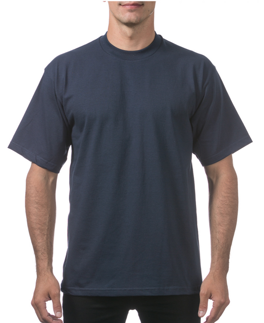 NAVY PRO CLUB HEAVYWEIGHT TEE